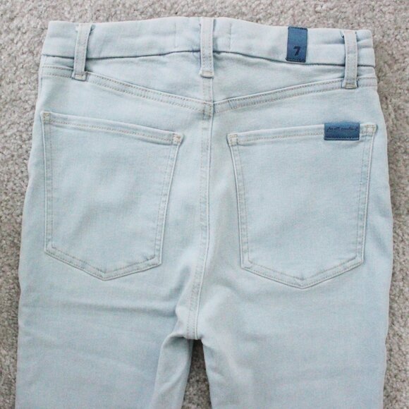 NEW 7 for All Mankind UHR High Rise Light Wash Skinny Ankle Denim Jeans, Size 26 - Picture 7 of 11